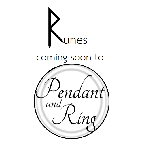 Runes: An Alphabet. Coming Soon to Pendant and&nbsp;Ring!