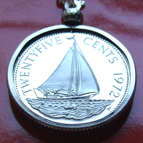 Bahama Sailboat Coin Pendant Necklace https://www.ebay.com/itm/323075059934