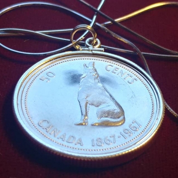 Wolf Necklace Cion Pendant