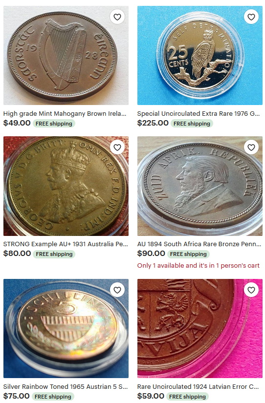 pendantandring coins on etsy numismatist collecting collector collection proof dcam uncirculated